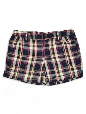 Maurices Chino Shorts Preppy Plaid  Size 9/10